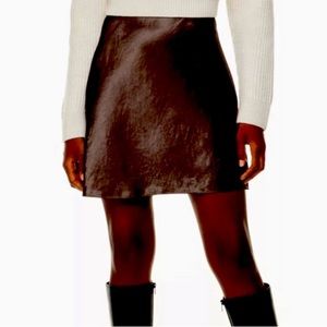 Aritzia Babaton Mini Slip Skirt in Truffle